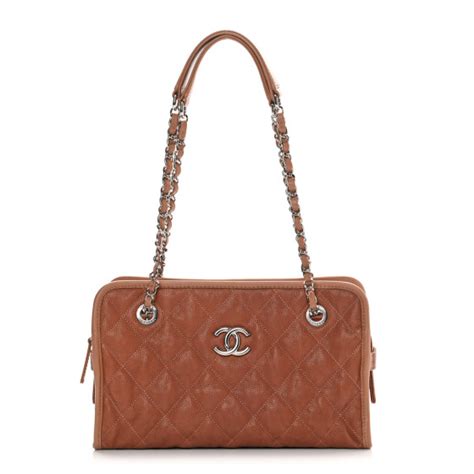 chanel casual riviera brown|CHANEL Caviar Quilted Small Casual Riviera Zip Shoulder Bag .